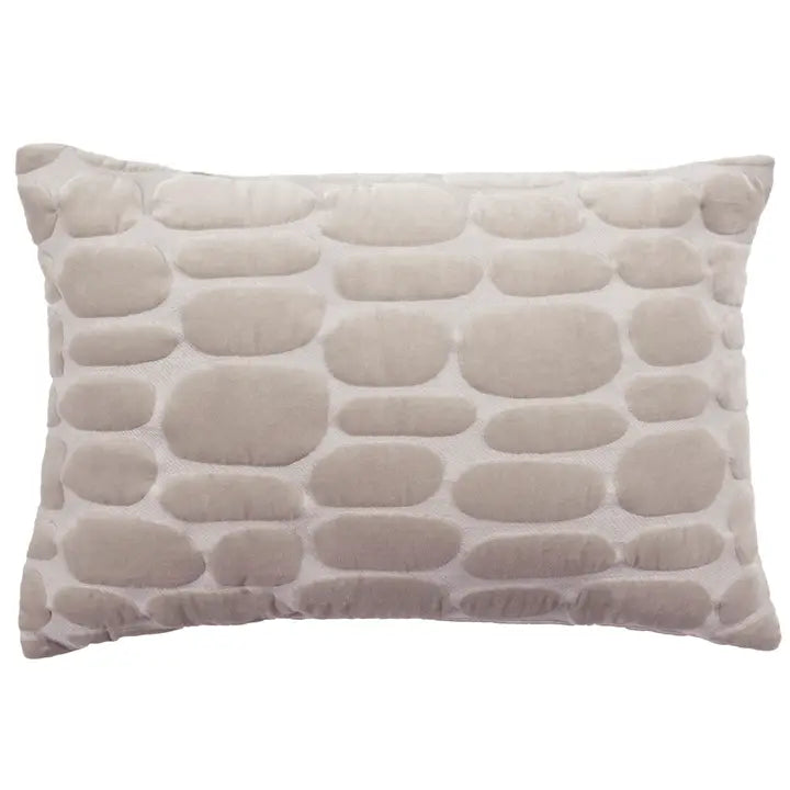 Boulder Embroidered Cushion Cover Quartz / 40x60