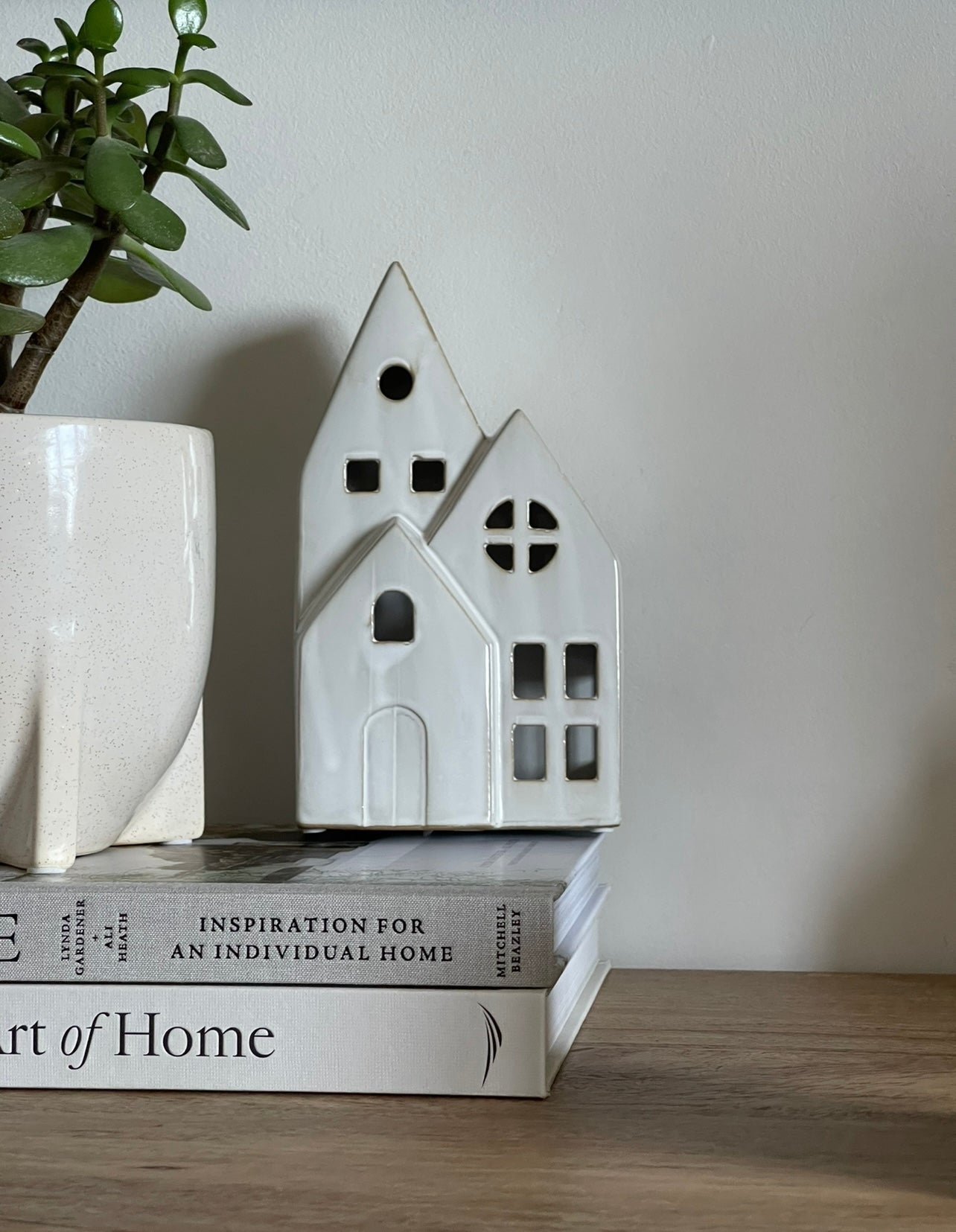 Triple Light Up Ceramic Houses