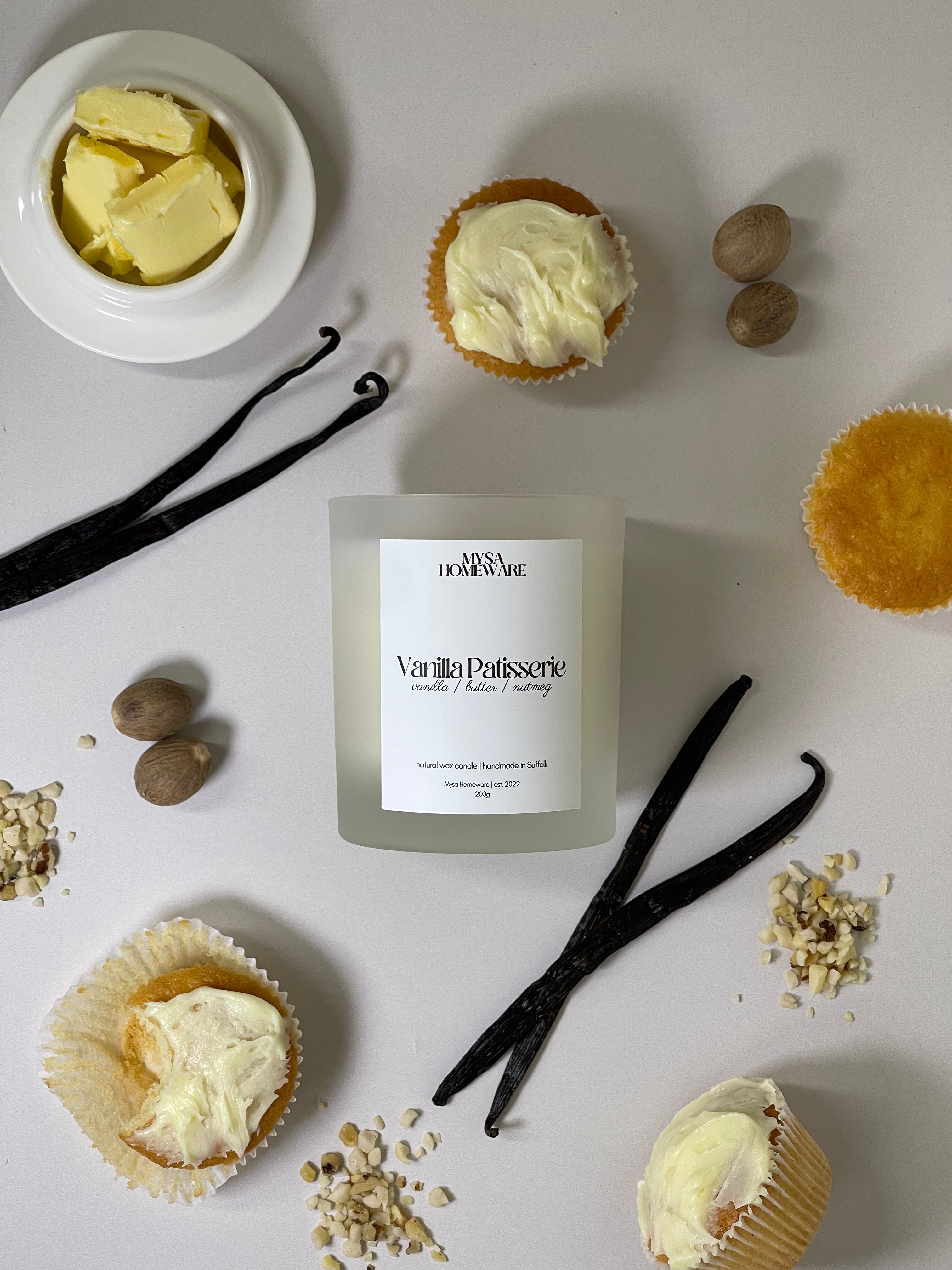 Vanilla Patisserie Candle ~ Vanilla & Nutmeg
