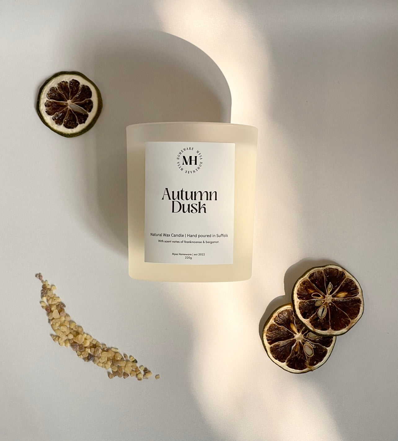 Autumn Dusk Candle - Frankincense & Bergamot