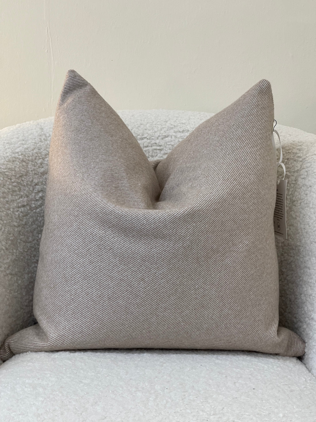 Wool Effect Cushion Cover | Beige