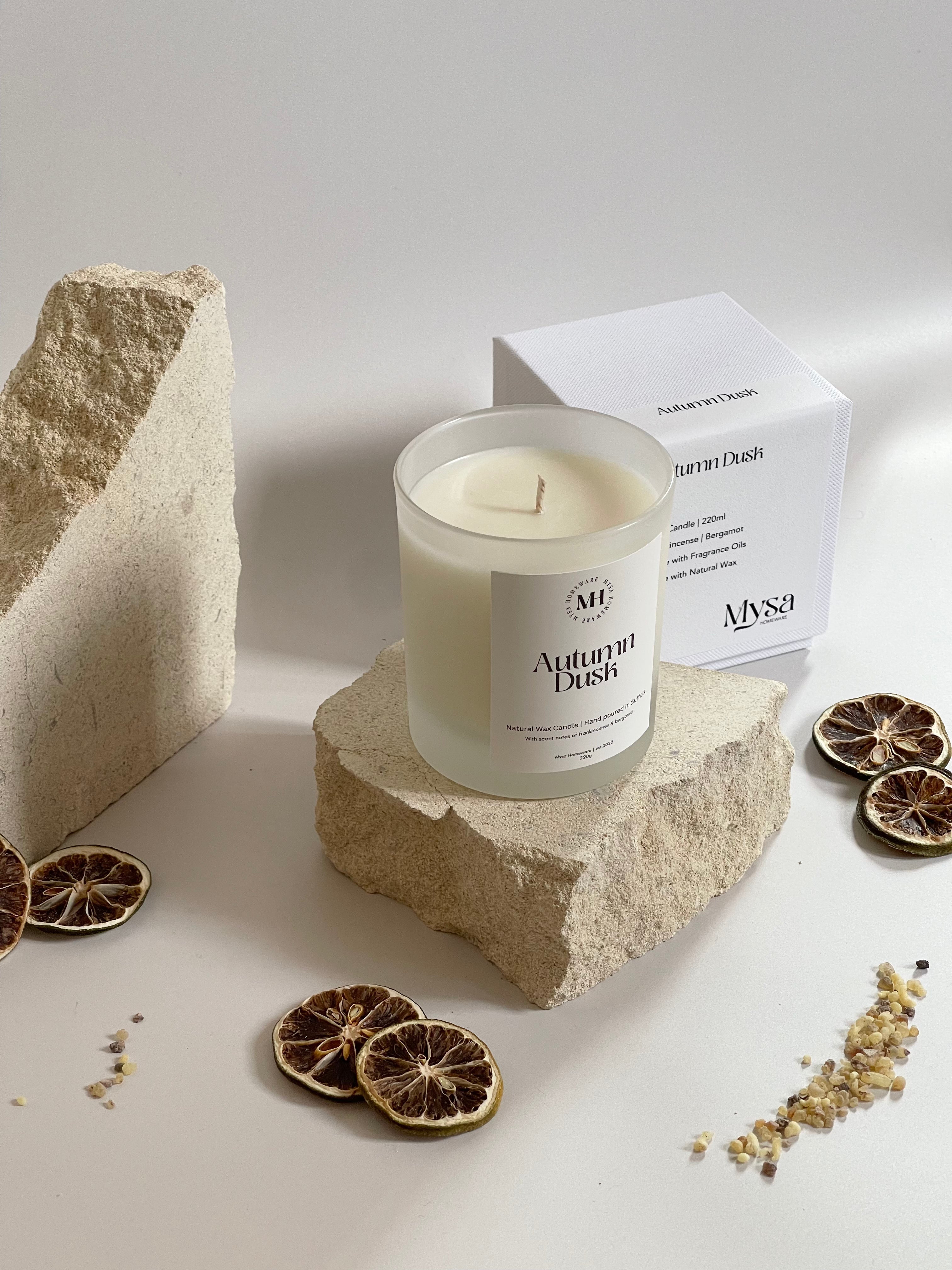 Autumn Dusk Candle - Frankincense & Bergamot
