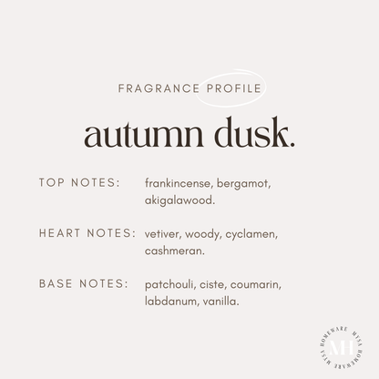 Autum Dusk Handmade Candle - 30cl