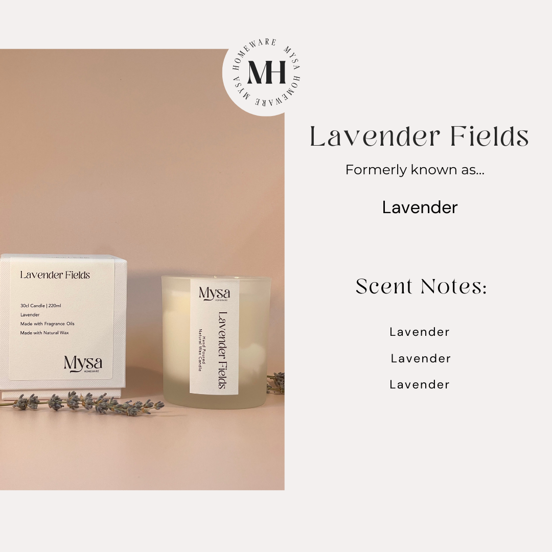 Lavender Fields Scented Candle - 30cl