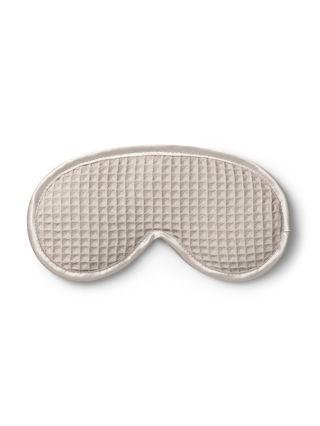Stone waffle eye mask filled with lavender, crafted by Chalk for relaxation and restful sleep.