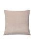 Luxurious mouse-colored velvet cushion with feather insert by Chalk, perfect for a neutral and stylish home aesthetic.