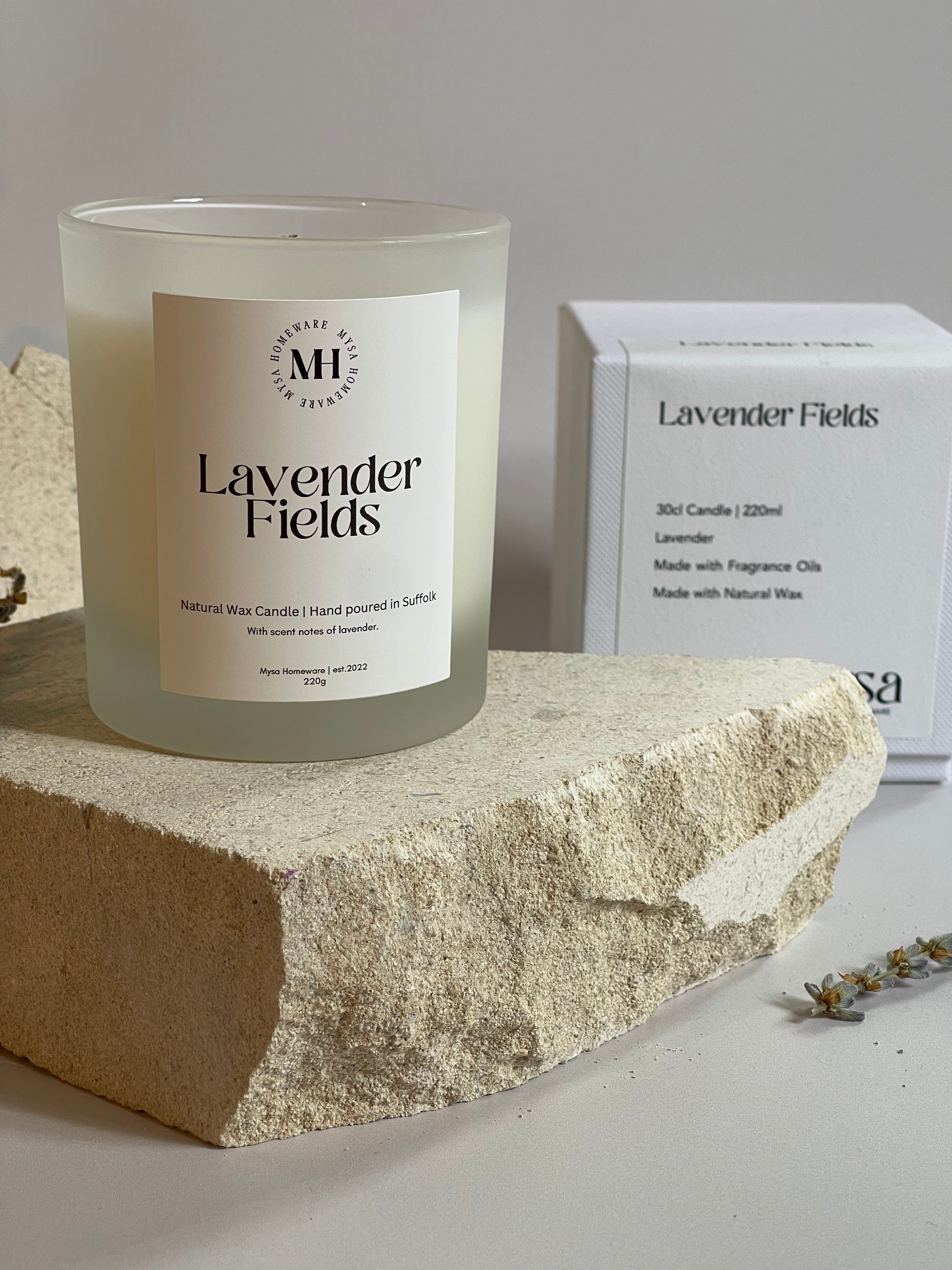 Lavender Fields Handmade Candle - 30cl