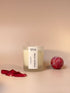 Manor Gardens luxury scented candle in gift box, with natural wax and damson plum, rose & patchouli fragrance.