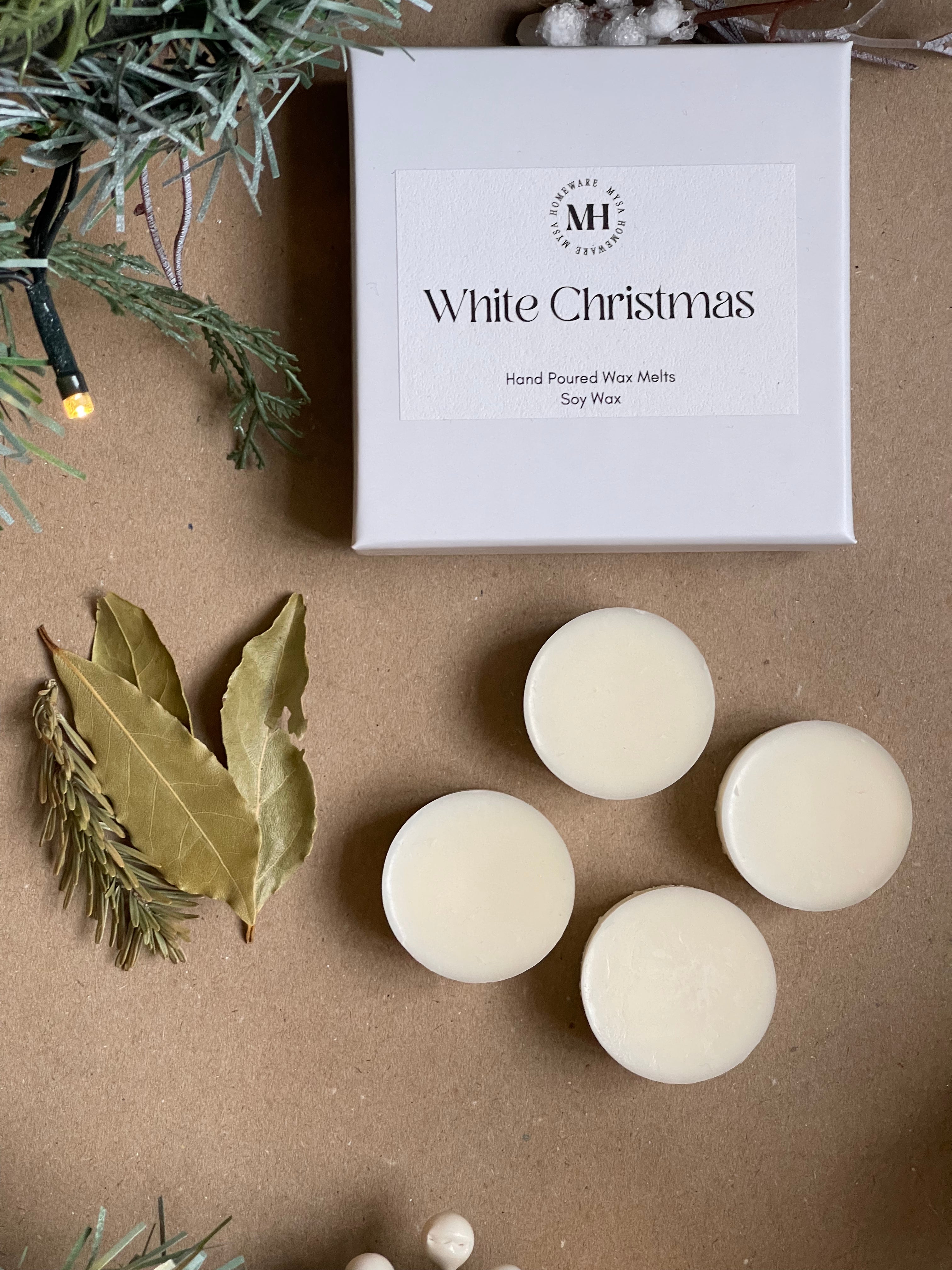 White Christmas Wax Melts Pack of 4 - Limited Edition