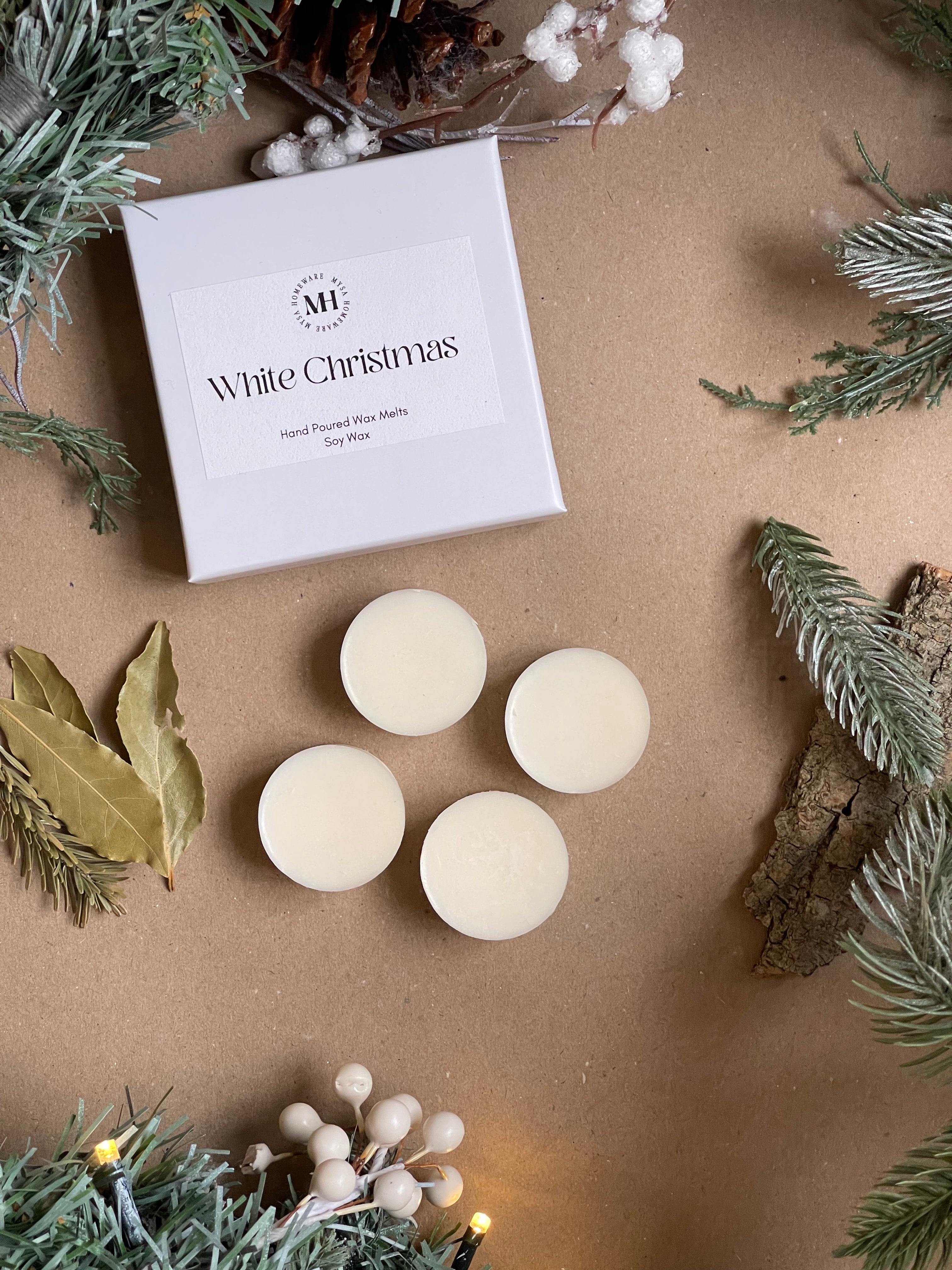 White Christmas Wax Melts Pack of 4 - Limited Edition