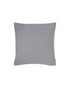 Light grey waffle cushion with feather insert by Chalk, adding a touch of luxury and neutral elegance to your home decor.